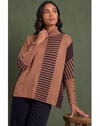 Roman - Stripe Colour Block Jumper - Lyst