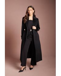 Coast - Wide Collar Button Front Occasion Maxi Coat - Lyst