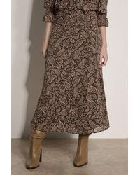 Apricot - Chiffon Paisley A-Line Midaxi Skirt - Lyst