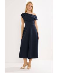 Star by Julien MacDonald - Draped Midi Dress - Lyst
