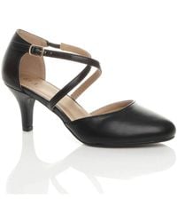 AJVANI - High Heel Crossed Straps Court Shoes - Lyst
