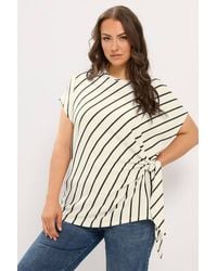 Yours - Stripe Knot T-Shirt - Lyst