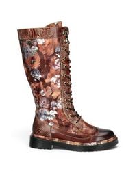 Infinity Leather - Gothic Victorian Leather High Lace-Up Boots - Lyst