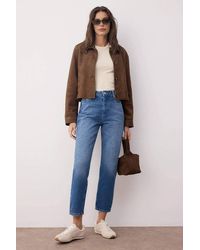 WOVCOR - High Waist Mom Jeans Classic Straight-Fit Denim - Lyst