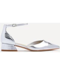 Linzi - Dolly Wide Fit Faux Leather Low Court Heels - Lyst