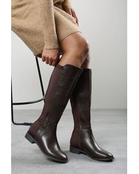 Where's That From - 'Jirelle' Round Toe Knee High Boots With Side Zip Closure - Lyst