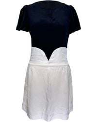 Victoria Beckham - Preloved Crepe Puff Sleeve Mini Dress - Lyst