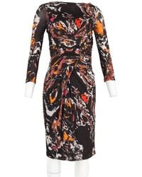 Max Mara - Preloved Printed Midi Dress - Lyst