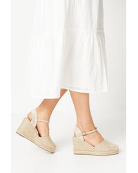 Oasis - Bethany Closed Toe High Espadrille Wedges - Lyst
