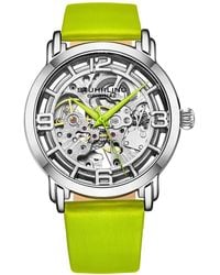 Stuhrling - Winchester Automatic Skeleton Watch W/ Satin Twill Strap - Lyst