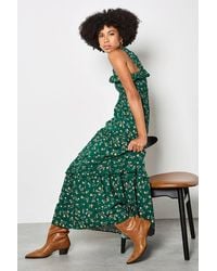 Apricot - Ditsy Floral Smocked Maxi Dress - Lyst