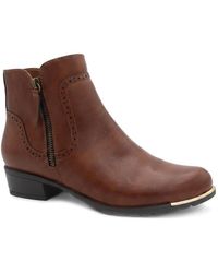 Pavers - Zip Fasten Brogue Trim Ankle Boots - Lyst