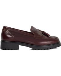 Dune - Wide Fit 'Gracelyn' Leather Loafers - Lyst