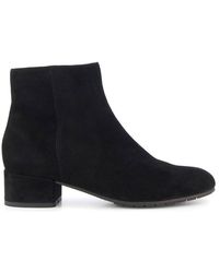 Dune - Wide Fit 'Pippie' Suede Ankle Boots - Lyst