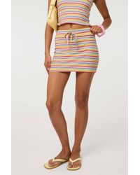 Pink Vanilla - Multi Multi Stripe Tie Skirt - Lyst