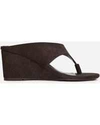 Linzi - Avalon Toe Post Wedge Sandals - Lyst