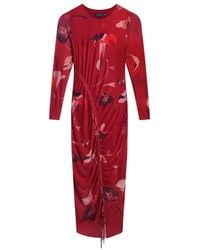 Ted Baker - Jazzy Long Sleeve Crew Neck Regular Fit Midi Dress - Lyst