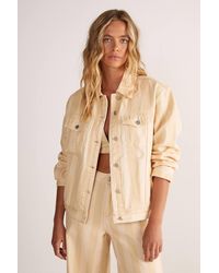 Nasty Gal - Pinstripe Jean Jacket - Lyst