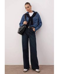 WOVCOR - High Waist Wide Leg Jeans - Lyst