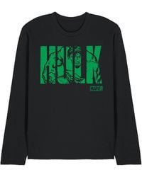 Marvel - Hulk Text Long Sleeve T-Shirt - Lyst