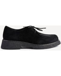 Linzi - Perth Faux Suede Laced Chunky Loafer - Lyst