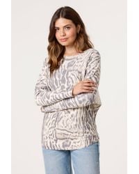 Blue Vanilla - Long Sleeve Slip On Round Neck Jumper - Lyst