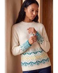 Roman - Petite Fairisle Knit Jumper - Lyst