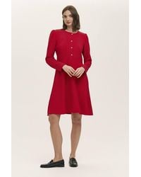 Finery London - Shauna Crepe Long Sleeve Short Dress - Lyst