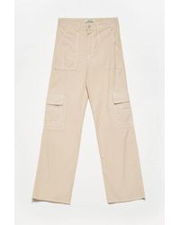 Dilvin - High-Waist Cotton Poplin Straight-Leg Pants - Lyst