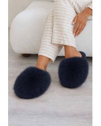AJVANI - Slip On Mule Fluffy Indoor Slippers - Lyst