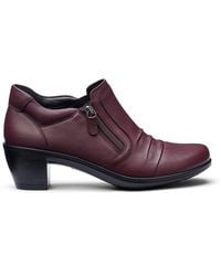 Hotter - Wide Fit 'Hutton' Heeled Shoes - Lyst