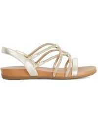 Dune - Wide Fit 'Lyrically' Leather Sandals - Lyst
