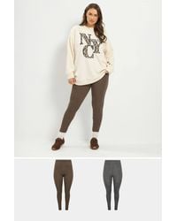 Yours - 2 Pack Stretch Leggings - Lyst