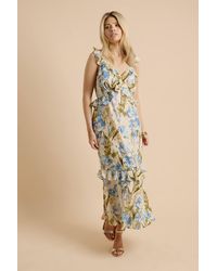 Dorothy Perkins - Dp Luxe Ruffle Flutter Frill Tiered Hem Midi Dress - Lyst