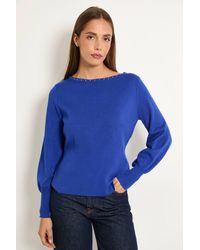 Wallis - Stud Detail Fine Knitted Jumper - Lyst
