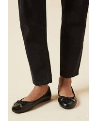 Dorothy Perkins - Wide Fit Peaches Bow Detail Ballet Pumps - Lyst