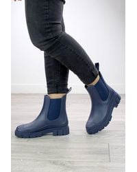 AJVANI - Wellingtons Wellies Ankle Chelsea Boots - Lyst