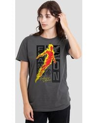 Marvel - Fantastic Four Flame On Johnny Storm Trend T-Shirt, Light Graphite - Lyst