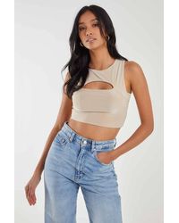 Pink Vanilla - Letterbox Slinky Crop Top - Lyst