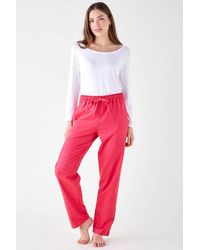 British Boxers - "Bright Herringbone" Brushed Cotton Pyjama Trousers - Lyst