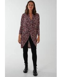 Blue Vanilla - Draped Dip Hem Top - Lyst