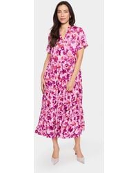 Saint Tropez - Edasz Short Sleeve Maxi Dress - Lyst