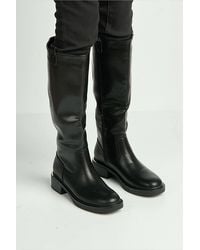 Miss Diva - Asasia Round Toe Knee High Boots - Lyst