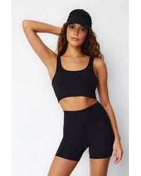 WOVCOR - Scoop Neck Wide Strap Longline Supportive Sports Bra - Lyst