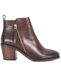 Dune - Wide Fit 'Paicing' Leather Ankle Boots - Lyst