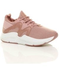 AJVANI - Low Heel Lace Up Retro Chunky Trainers - Lyst