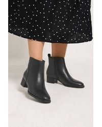 Yours - Square Block Heel Ankle Boots - Lyst