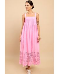 Little Mistress - Astrid Embroidered Hem Midaxi Dress Vicky Pattison Edit - Lyst