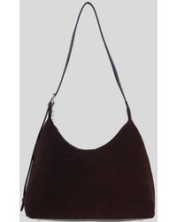 Ashwood Leather - Genuine Leather & Suede Shoulder Bag With Adjustable Strap - Lyst