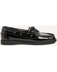 Linzi - Frame High Shine Boat Shoes - Lyst